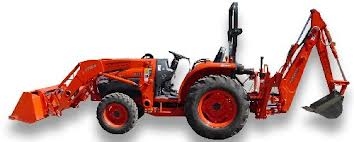 Kubota 4x4 Tractor Backhoe