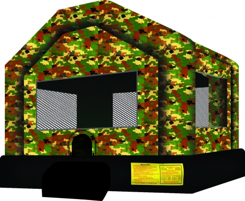 14 x 14 Camouflage Bounce House