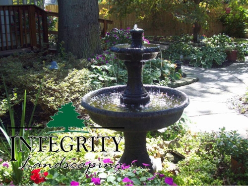 A Relaxing Cast Stone Fountain