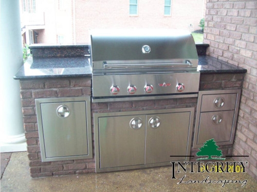 Granite Top with Brick Facing