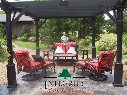 Black Pergola adds Shade & Elegance