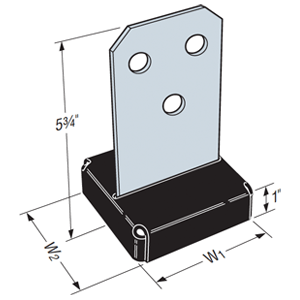 Simpson Strong-Tie 4x4 Concealed Post Base
