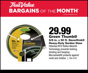 Green Thumb® 5/8 in. x 50 ft. NeverKink® Heavy-Duty Garden Hose $29.99