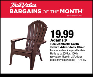 Adams® RealComfort® Earth Brown Adirondack Chair $19.99