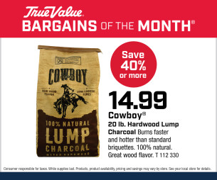 Cowboy® 20 lb. Hardwood Lump Charcoal $14.99