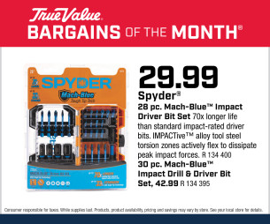 Spyder® 28 pc. Mach-Blue™ Impact Driver Bit Set $29.99