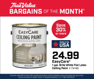EasyCare® 1 gal. Brite White Flat Latex Ceiling Paint $24.99