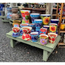 Sunshine Ceramica Hand Painted Pots From Spain