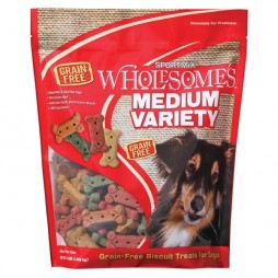 SPORTMIX WHOLESOMES DOG BISCUIT TREATS MEDIUM VARIETY 4 LB