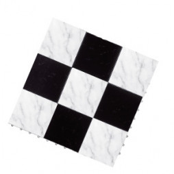 Luxury Black and White Marble High-End Dance Floor