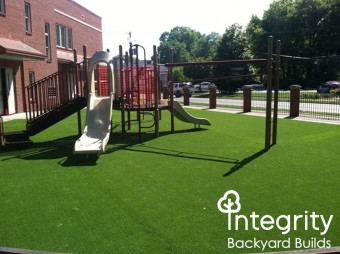 Playground with Artificial Turf