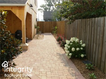 Brick Walkway/ Storage Area