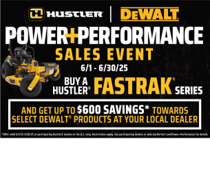 Buy Hustler® FasTrak®, Get DEWALT®