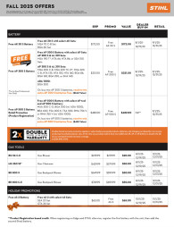 Free Battery Deals from STIHL