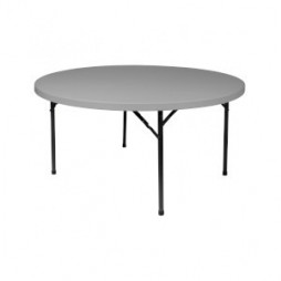 PRE 60 Inch Round Plastic Folding Table