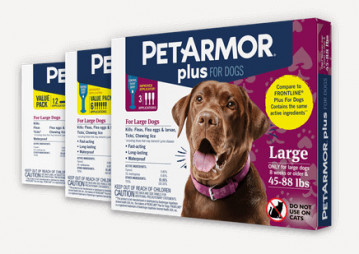 PetArmor® Plus Flea and Tick Protection for 45-88 lbs Dogs