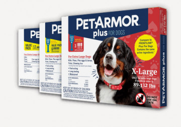 PetArmor® Plus Flea and Tick Protection for 89-132 lbs Dogs