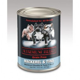 Maximum Bully Mackerel Chunks and Tuna in Broth Canned Dog Food
