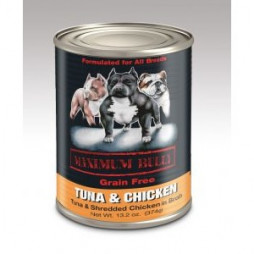 Maximum Bully Tuna and Shredded Chicken in Broth Canned Dog Food