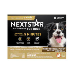 NEXTSTAR® Flea & Tick Topical for Medium Dogs (23-44lbs) - 3 Months