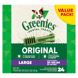 GREENIES Original Large Dental Treats, 24 Count