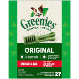 GREENIES Original Regular Dental Treats, 27 Count