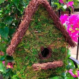 SuperMoss Woven Birdhouses