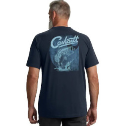 Carhartt Relaxed Fit Lightweight Short-Sleeve Pocket Fish Graphic T-Shirt