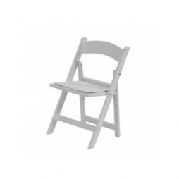 Children's Resin Folding Chair, White