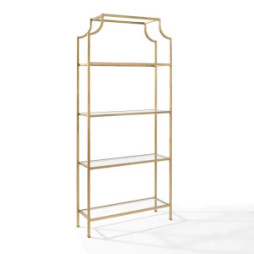 GOLD/GLASS SHELF BAR