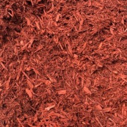 D: BARK MULCH, DYED RED
