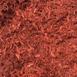 D: BARK MULCH, DYED RED