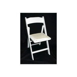 White Padded Chairs (wedding chairs)