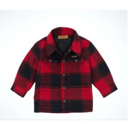 Little Boy's Wrangler Quilt Lined Flannel Shirt Jacket