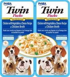 Inaba Twin Packs - Chicken with Vegetables & Cheese Recipe in Chicken Broth