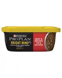 Purina Pro Plan BRIGHT MIND Adult 7+ Beef & Brown Rice Entrée Wet Dog Food