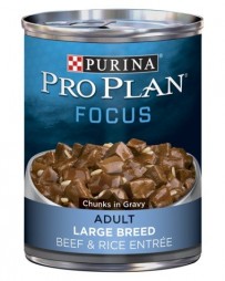 Purina Pro Plan FOCUS Adult Large Breed Beef & Rice Entrée Chunks In Gravy Wet Dog Food