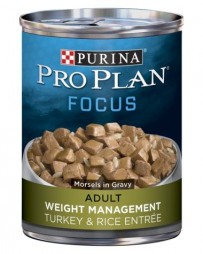 Purina Pro Plan FOCUS Adult Weight Management Turkey & Rice Entrée Morsels in Gravy Wet Dog Food