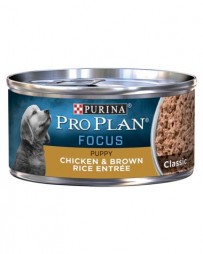 Purina Pro Plan FOCUS Puppy Chicken & Brown Rice Entrée Classic Wet Dog Food