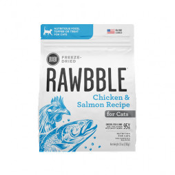 RAWBBLE Freeze Dried Food for Cats - Chicken & Salmon Recipe