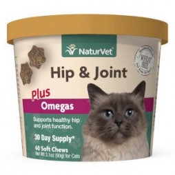 Hip & Joint Cat Soft Chews Plus Omegas - 60 ct. Cup