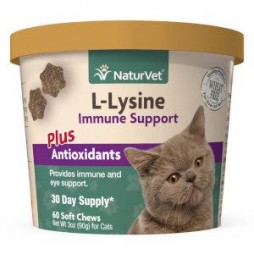L-Lysine - Immune Support For Cats - 60ct Cup