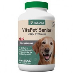 VitaPet™ Senior Daily Vitamins Plus Glucosamine Tablets - Time Release 60ct