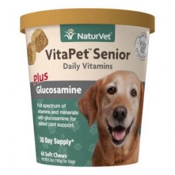 VitaPet™ Senior Daily Vitamins Plus Glucosamine Soft Chews - 60 ct. Cup