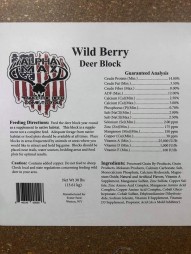 Alpha Max Wild Berry Deer Block