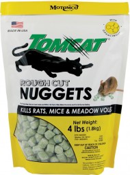 Tomcat Rough Cut Nuggets Kills Rats & Mice, 4 pound bag