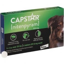 Capstar Dog 26-125 lb.- 60 Tabs