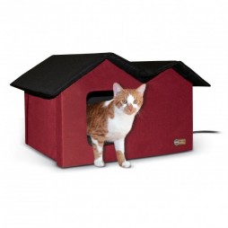 Outdoor Kitty House Extra-Wide