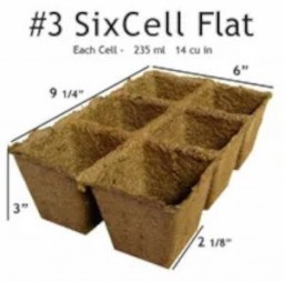 Cowpots 3in 6 Cell / Pots/Pack