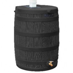 Rain Wizard Black Rain Barrel 50 gal